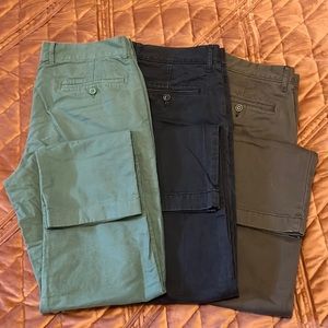 3 pairs of mens slim fit chinos 32/32